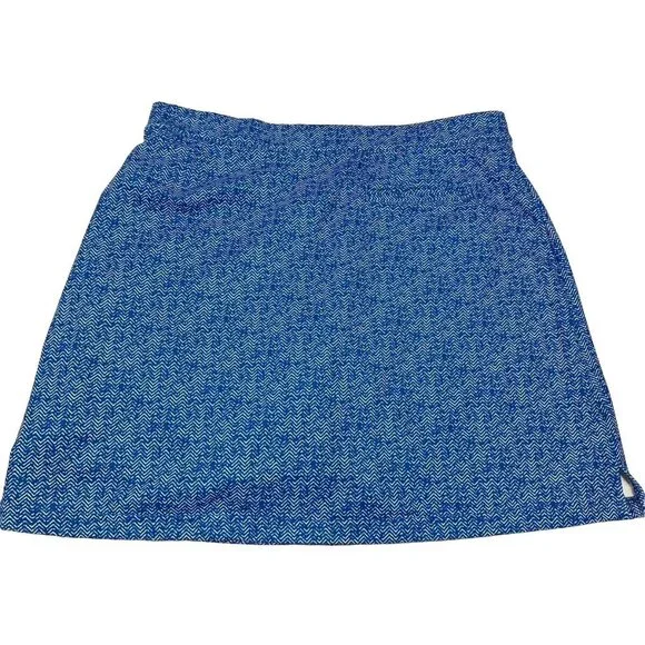 Peter Millar Ladies sz M Tennis Golf Pickleball skort stretch pull on Blue - Picture 2 of 7
